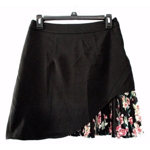 Andy & Lucy PARIS Jessica Skirt Floral Knife Black